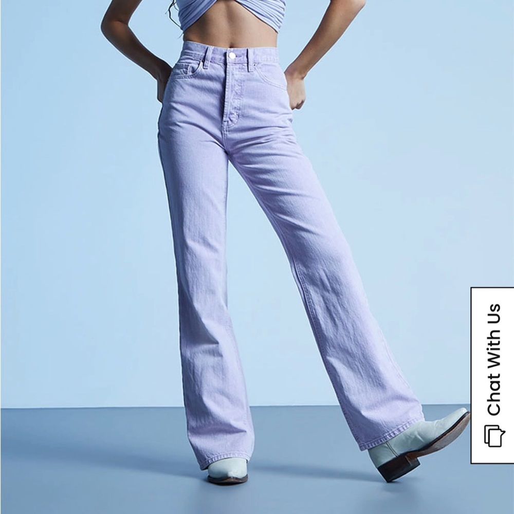 Zara bell bottom in light rose pink
